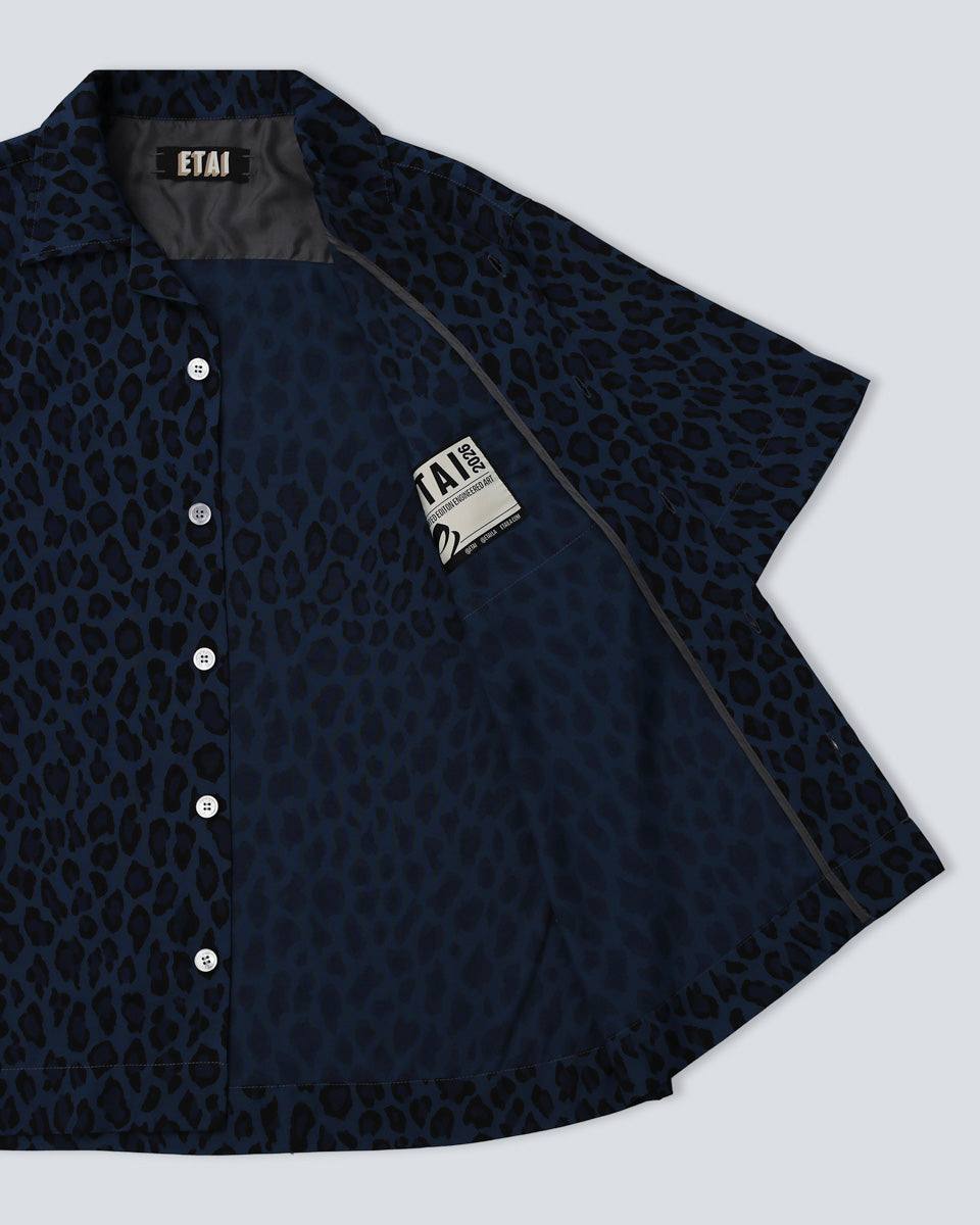 Leopard Shirt - Blue