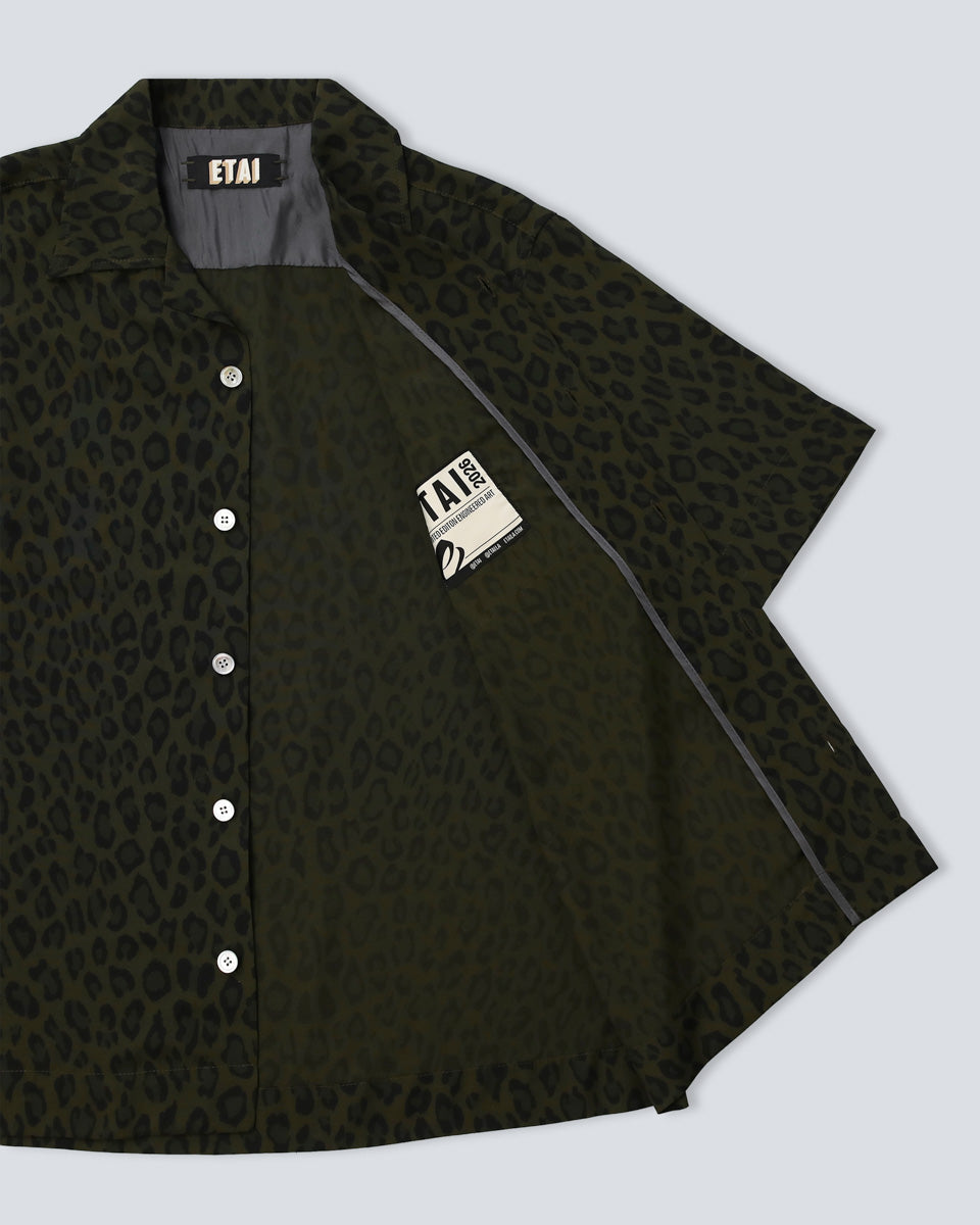 Leopard Shirt - Olive