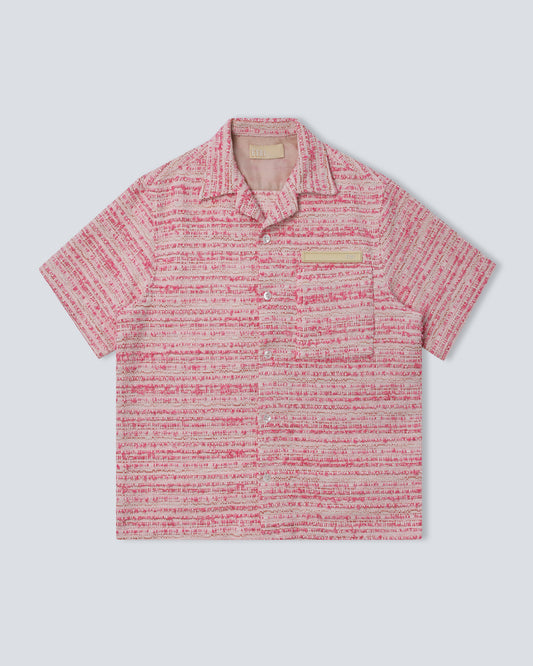 Cotton Tapestry Weave Shirt - Pink