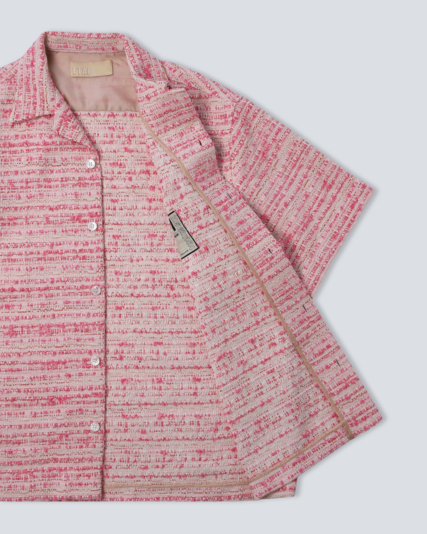 Cotton Tapestry Weave Shirt - Pink