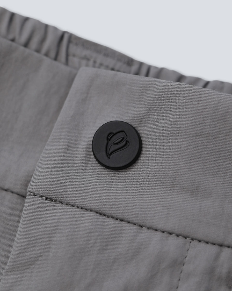 Pleated Shorts - Gray