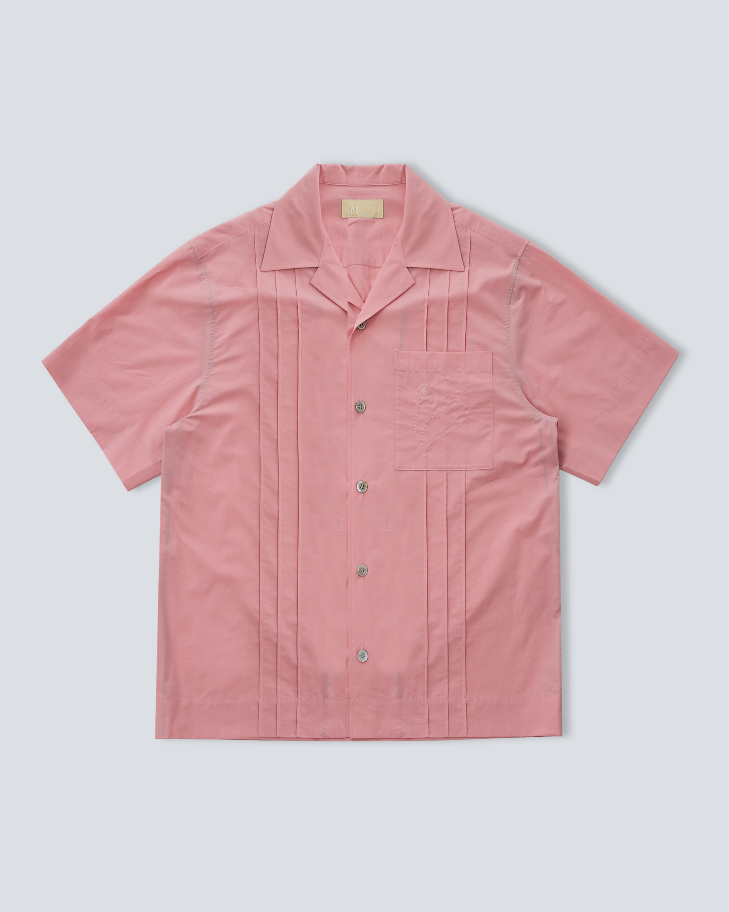 Triple Pin Tuck Shirt - Pink