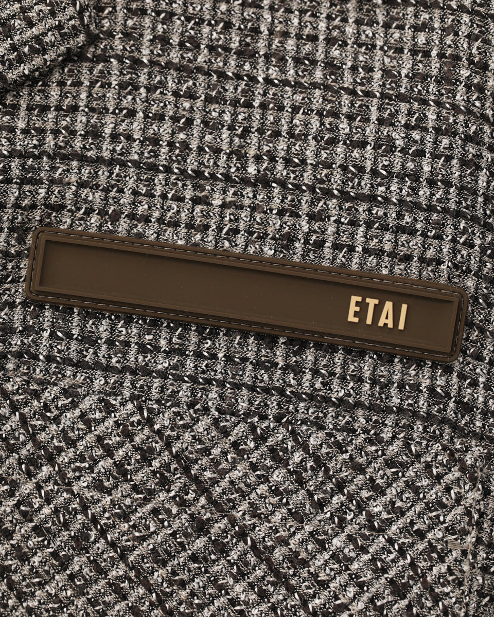 Waffle Jacquard Shirt - Brown