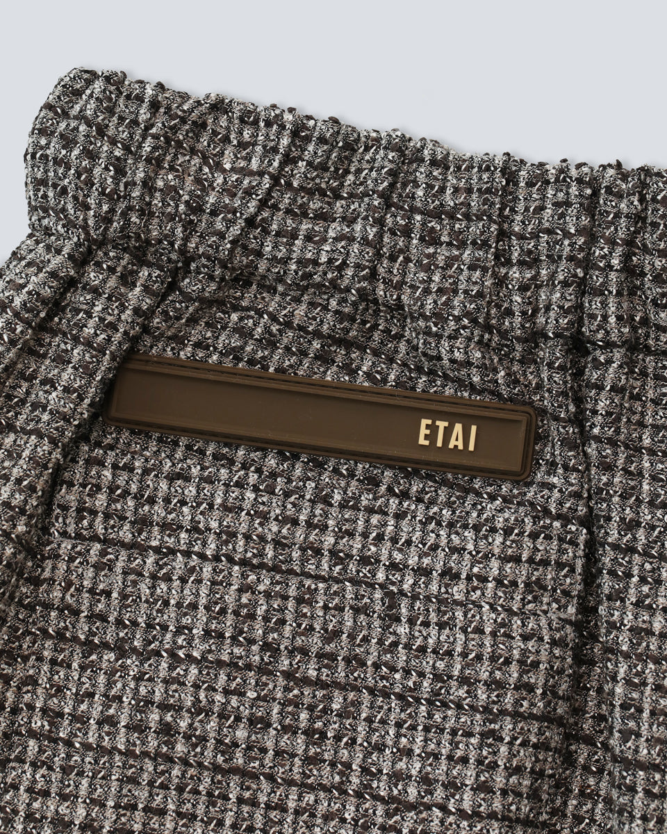 Waffle Jacquard Short - Brown