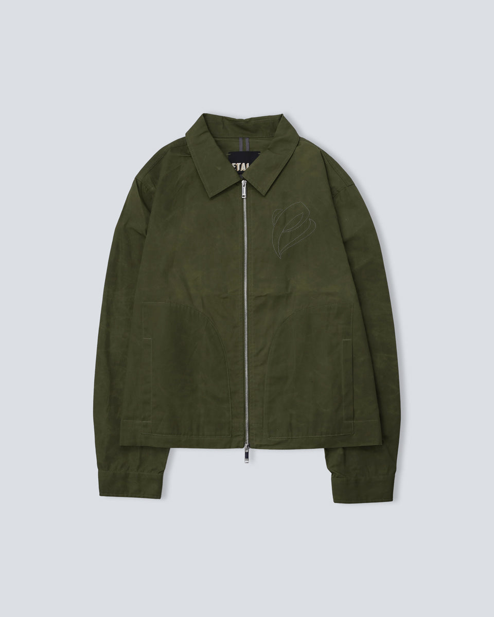 Wax Coated Jacket - Olive
