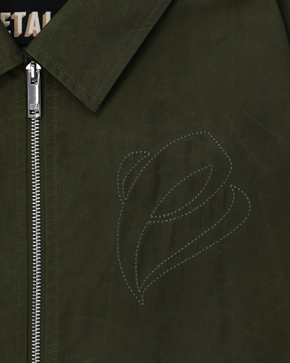 Wax Coated Jacket - Olive