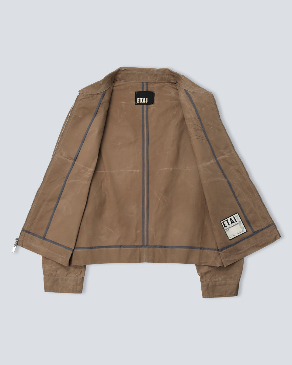 Wax Coated Jacket - Taupe