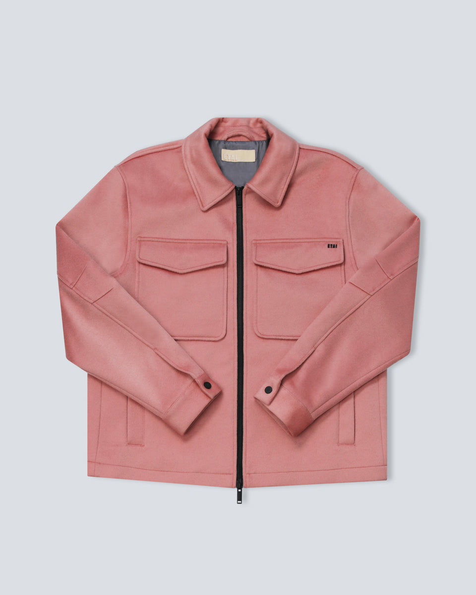 Wool Work Jacket - Pink