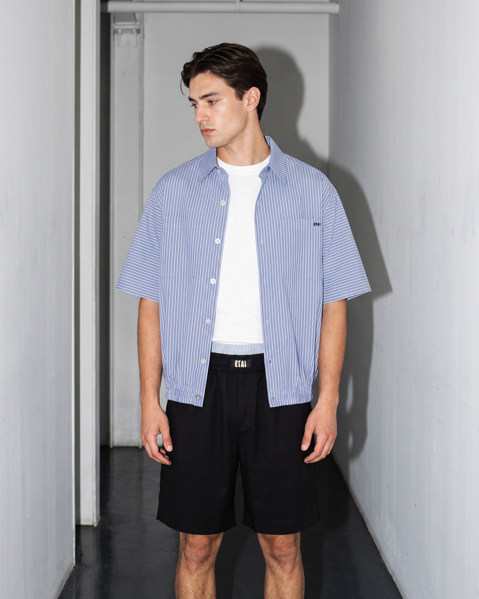 Double Waistband Short - Black